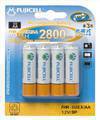 Fujicell NiMH Rechargeable AA2800mAh bl4 FHR-3UEX-AA