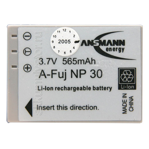 Аккумулятор для фото и видеокамер ANSMANN A-Fuj NP 30 5022473 BL1 F/Li565/3.7V (фото, вид 1)
