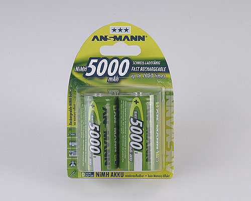 Аккумулятор цилиндрический ANSMANN 5000 D 5030922 BL2 (фото, вид 1)