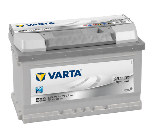    Varta Silver Dynamic 74  750 A  . E38 574402 278*175*175