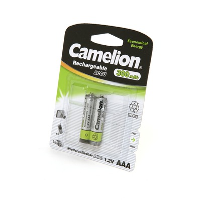  Ni-Cd Camelion NC-AAA300BP2 AAA -300mAh Ni-Cd BL2