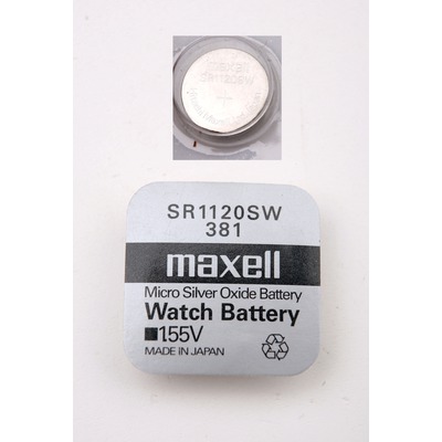 Батарейка серебряно-цинковая часовая MAXELL SR1120SW 381