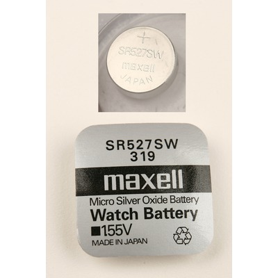Батарейка серебряно-цинковая часовая MAXELL SR527SW 319