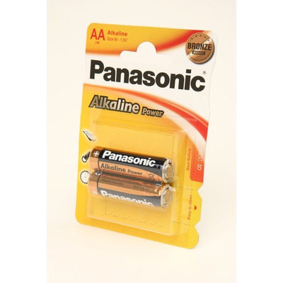 Батарейка бытовая стандартных типоразмеров Panasonic Alkaline Power LR6APB/2BP RU LR6 BL2