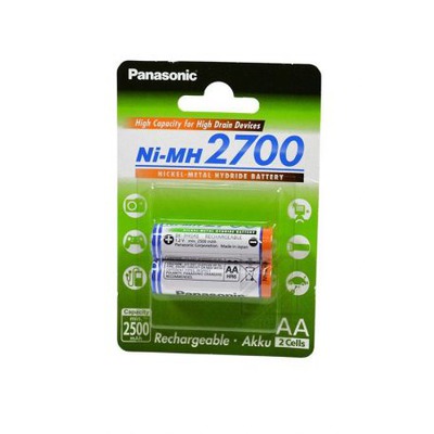  Ni-MN Panasonic BK-3HGAE/2BE 2700mAh AA BL2