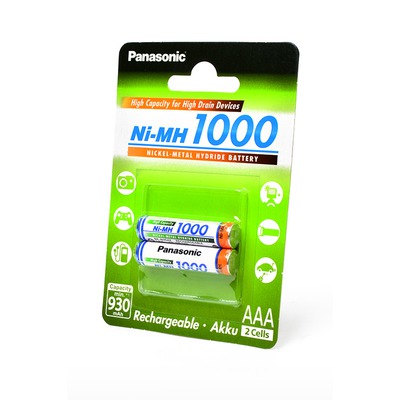  Ni-MN Panasonic BK-4HGAE/2BE AAA 1000mAh BL2