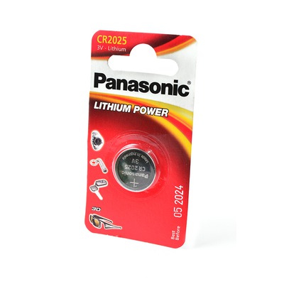 Батарейка дисковая литиевая Panasonic Lithium Power CR-2025EL/1B CR2025 BL1