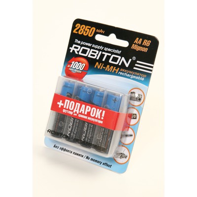 Аккумулятор Ni-MN ROBITON 2850MHAA-4/box BL4