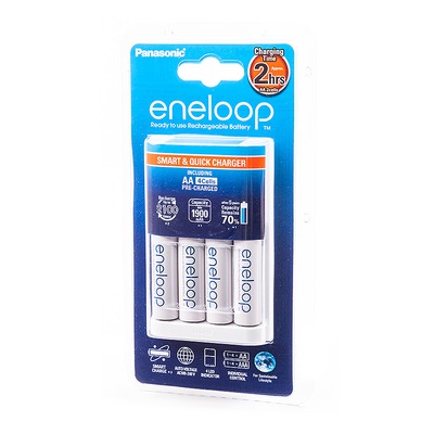   Panasonic eneloop K-KJ16MCCE40E Smart&Quick Charger + 4AA1900mAh BL1