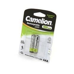  Ni-Cd Camelion NC-AAA300BP2 AAA -300mAh Ni-Cd BL2