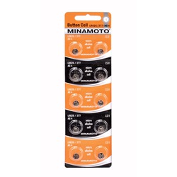 Батарейка алкалиновая часовая MINAMOTO Button Cell AG4 BL10