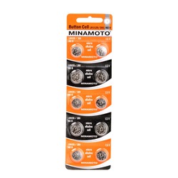 Батарейка алкалиновая часовая MINAMOTO Button Cell AG8 BL10
