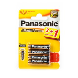     Panasonic Alkaline Power LR03APB/4BP 3+1F RU LR03 3+1 BL4