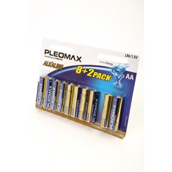 Батарейка бытовая стандартных типоразмеров PLEOMAX samsung LR6-8+2 BL10