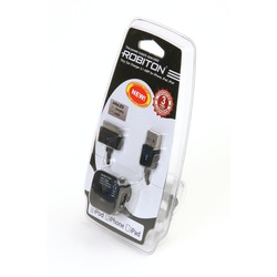 /   ROBITON App02 Tiny Car Charger 2.1A iPhone/iPad BL1