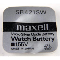 Батарейка серебряно-цинковая часовая MAXELL SR421SW 348